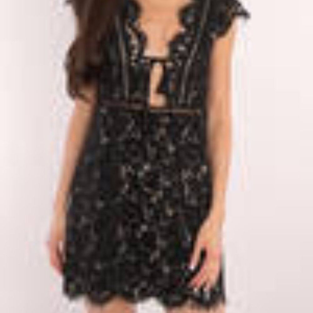 Sophia Scallop Lace Shift Dress